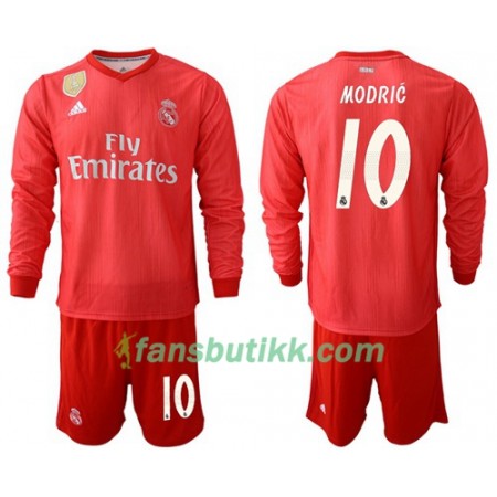 Fotballdrakt Real Madrid Modric 10 Barn Tredjetrøye 2018-2019 Langermet